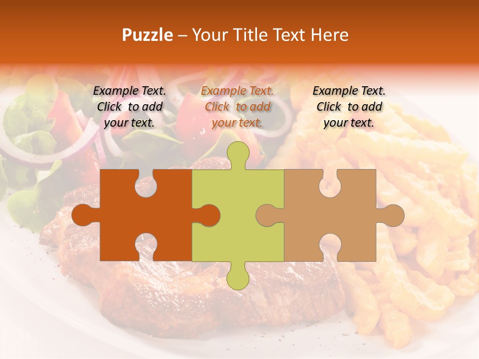 Portion Diet Barbecue PowerPoint Template