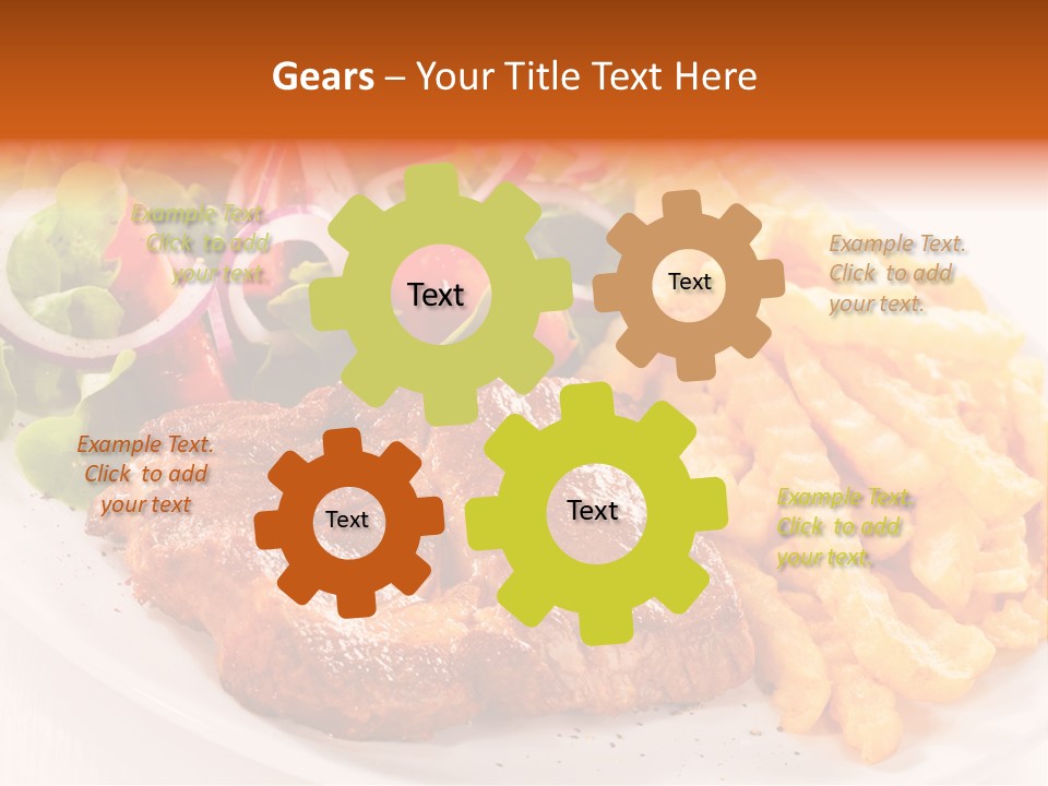 Portion Diet Barbecue PowerPoint Template
