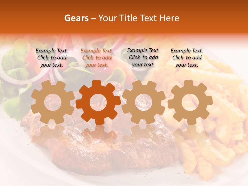 Portion Diet Barbecue PowerPoint Template