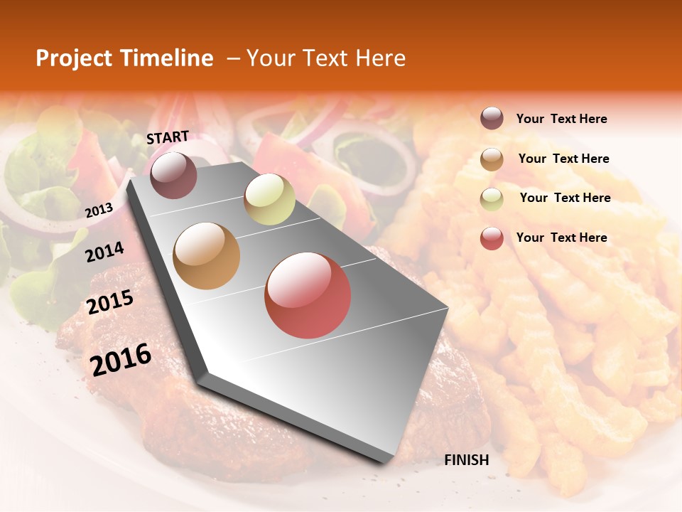 Portion Diet Barbecue PowerPoint Template