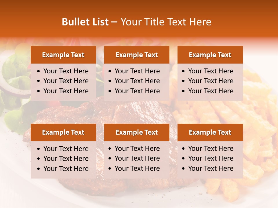 Portion Diet Barbecue PowerPoint Template