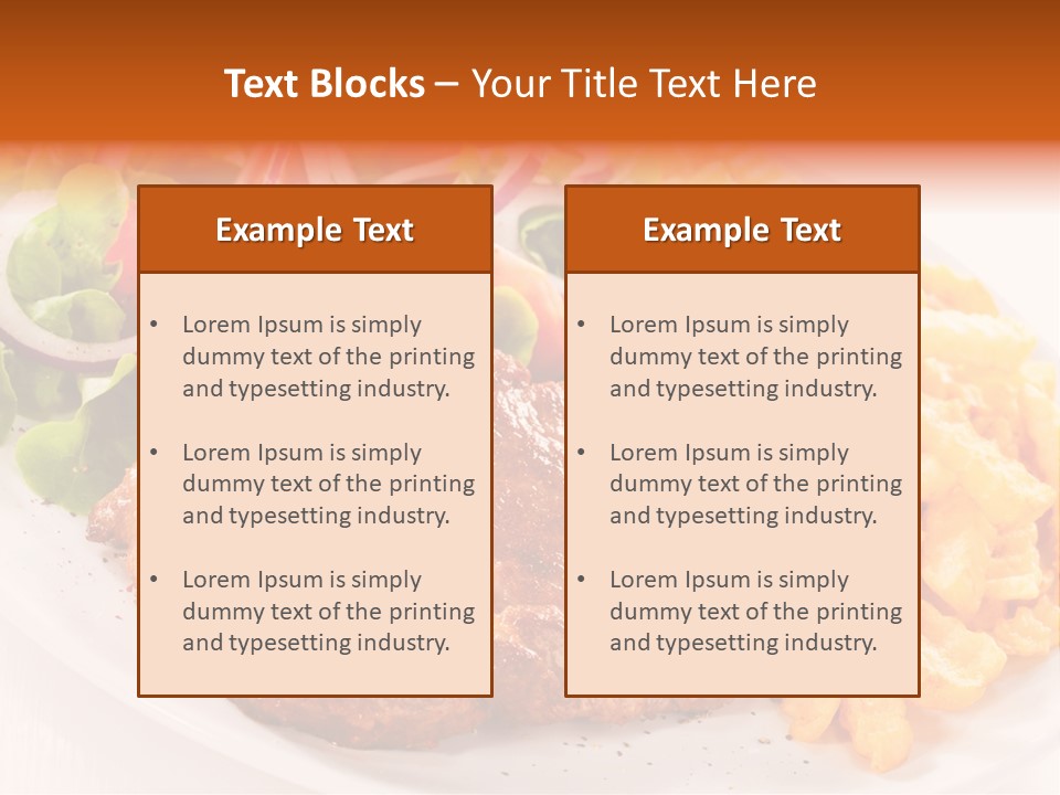 Portion Diet Barbecue PowerPoint Template