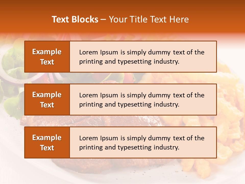 Portion Diet Barbecue PowerPoint Template