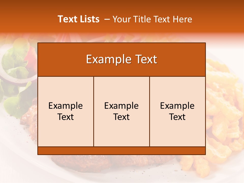 Portion Diet Barbecue PowerPoint Template