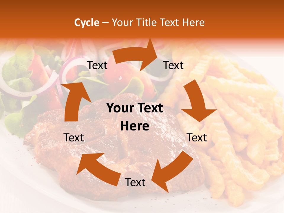 Portion Diet Barbecue PowerPoint Template