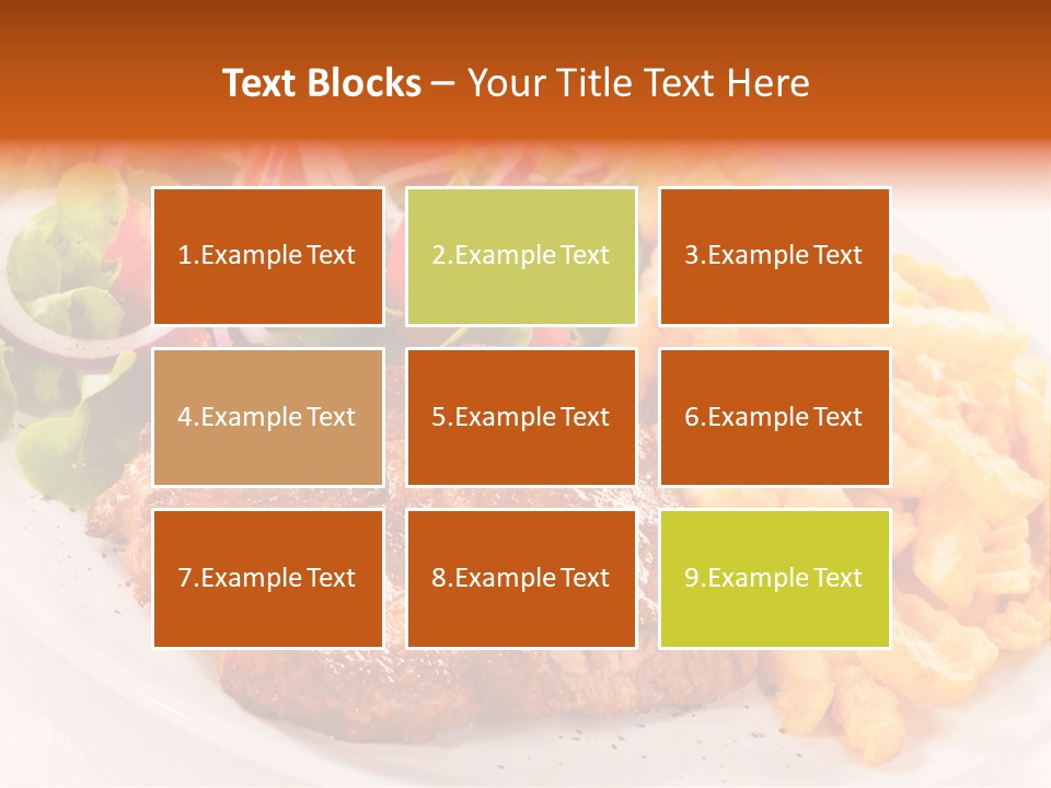 Portion Diet Barbecue PowerPoint Template