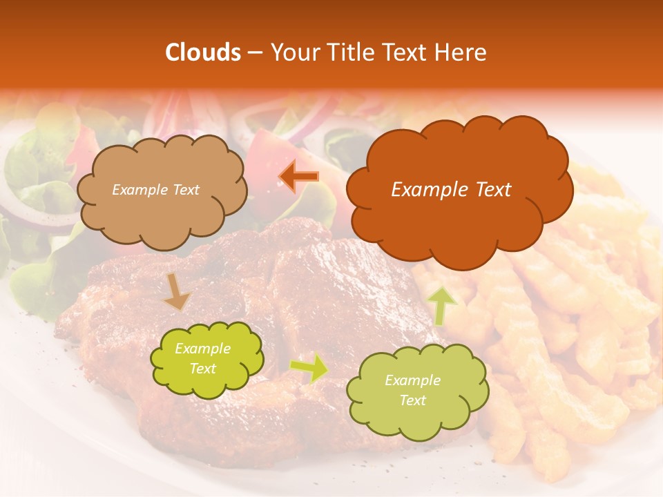 Portion Diet Barbecue PowerPoint Template