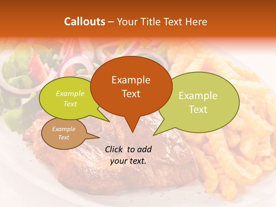 Portion Diet Barbecue PowerPoint Template