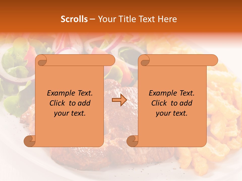 Portion Diet Barbecue PowerPoint Template
