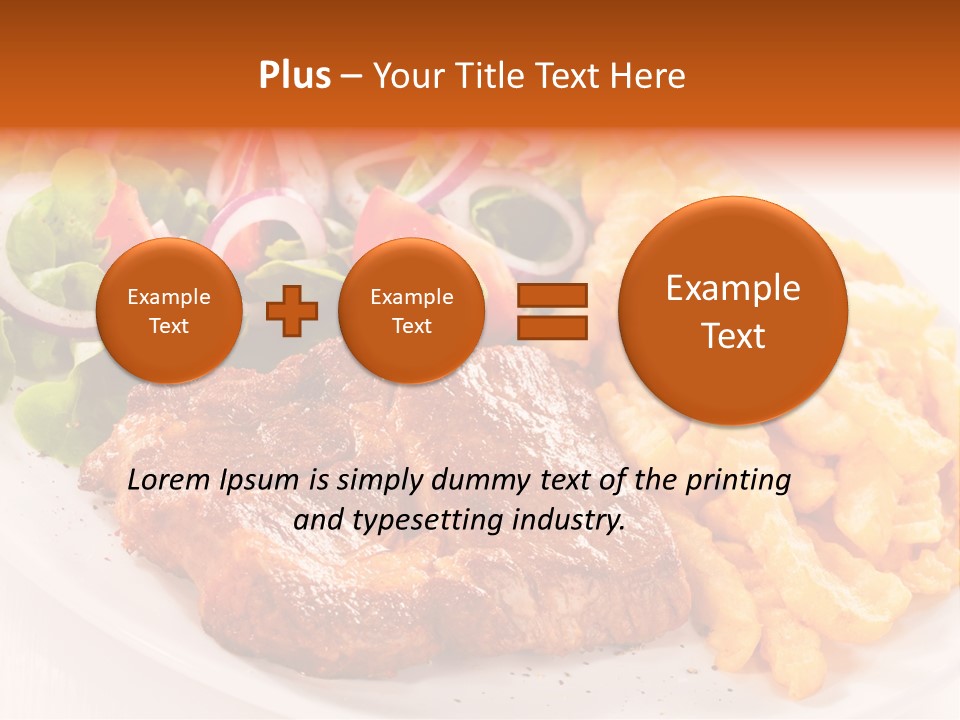 Portion Diet Barbecue PowerPoint Template