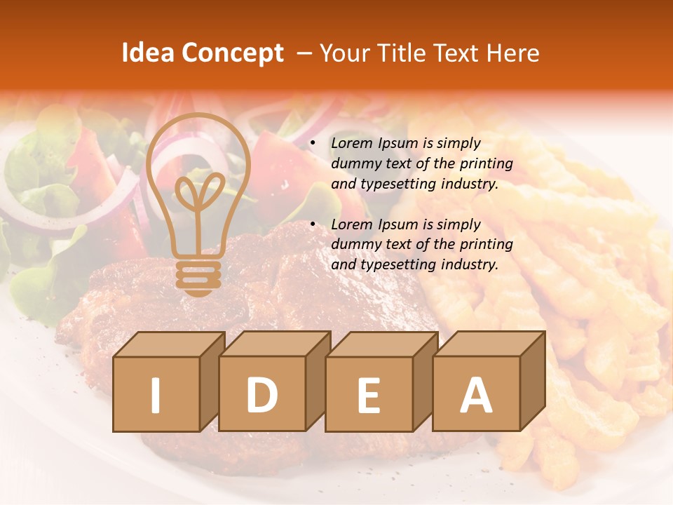 Portion Diet Barbecue PowerPoint Template