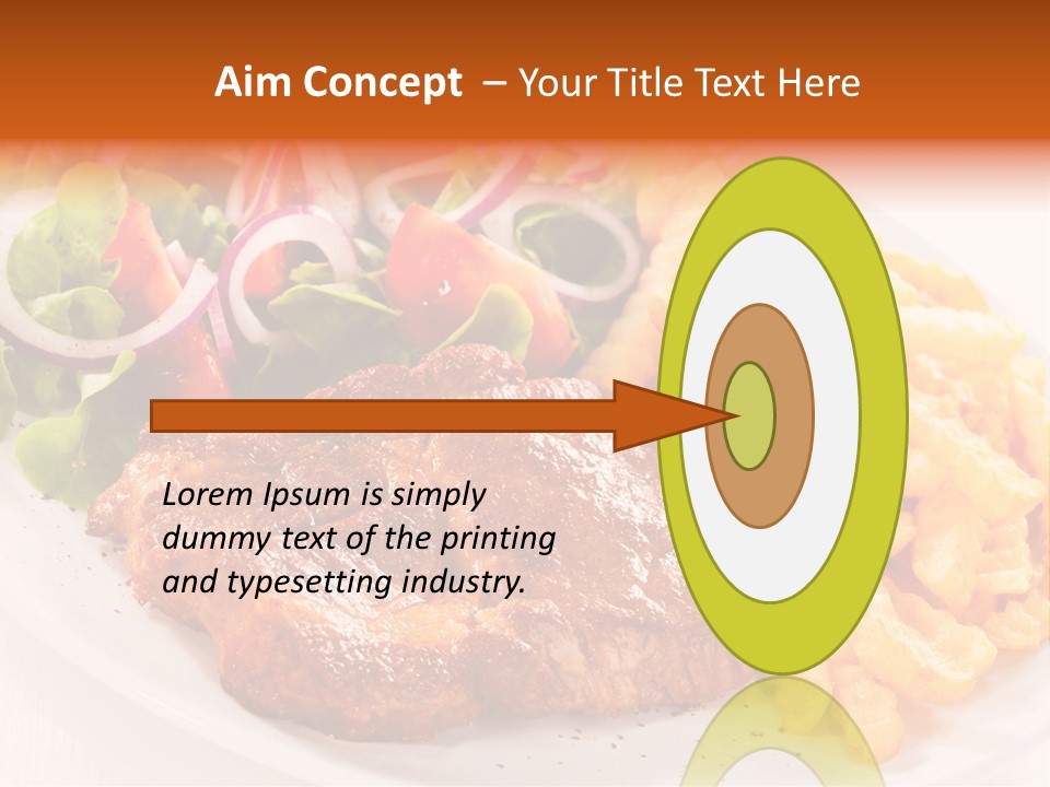 Portion Diet Barbecue PowerPoint Template