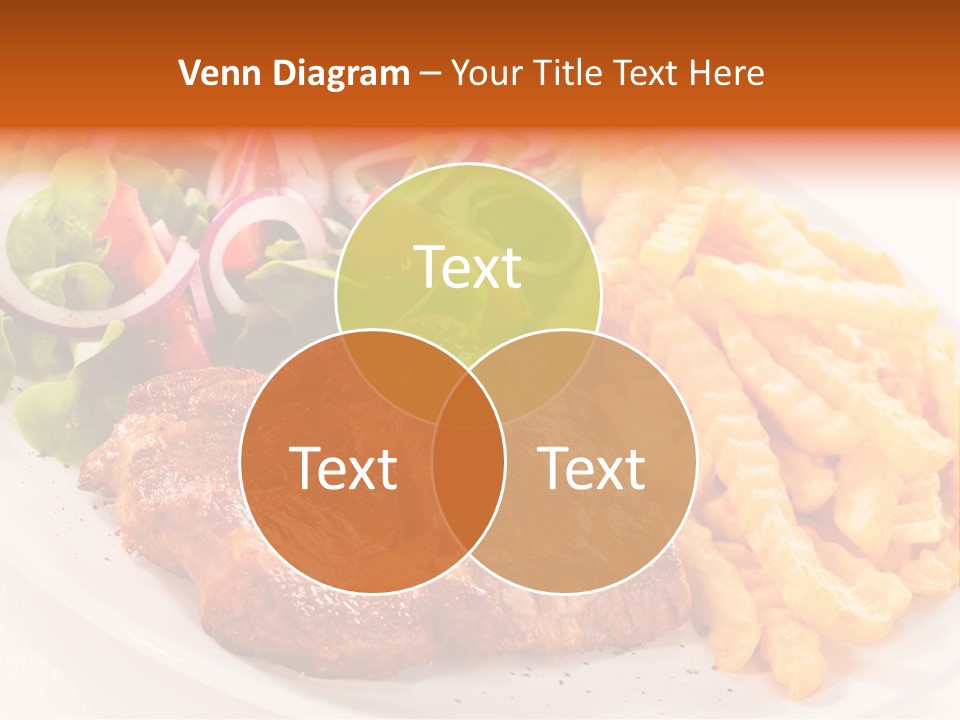 Portion Diet Barbecue PowerPoint Template