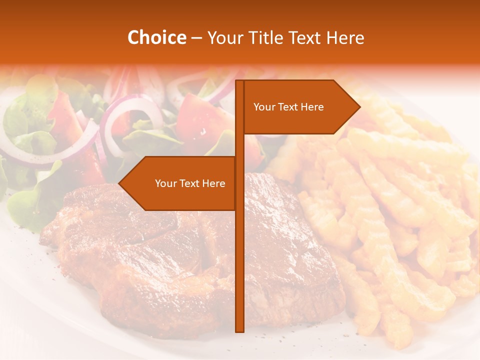 Portion Diet Barbecue PowerPoint Template