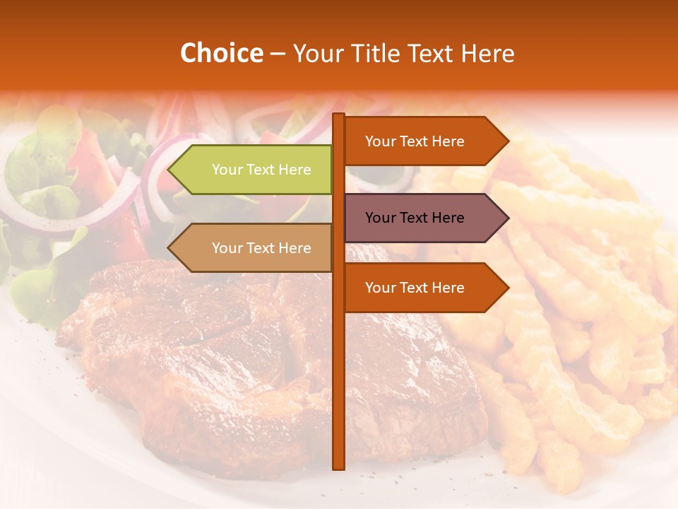 Portion Diet Barbecue PowerPoint Template
