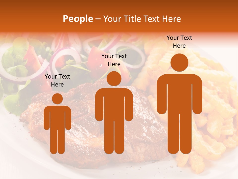 Portion Diet Barbecue PowerPoint Template