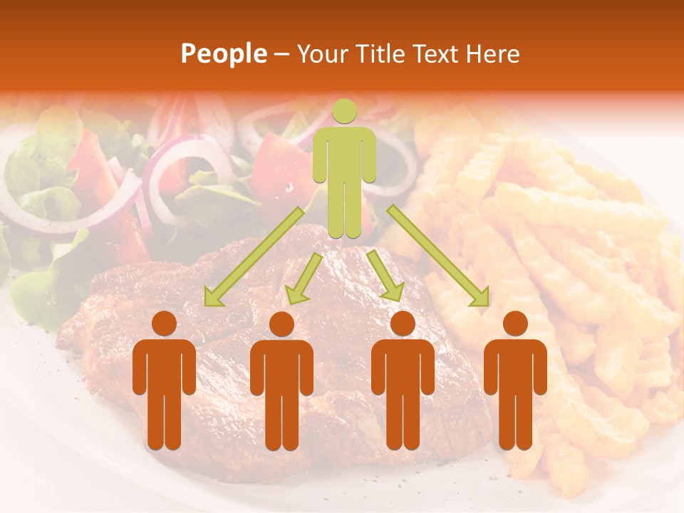 Portion Diet Barbecue PowerPoint Template