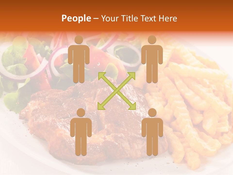 Portion Diet Barbecue PowerPoint Template
