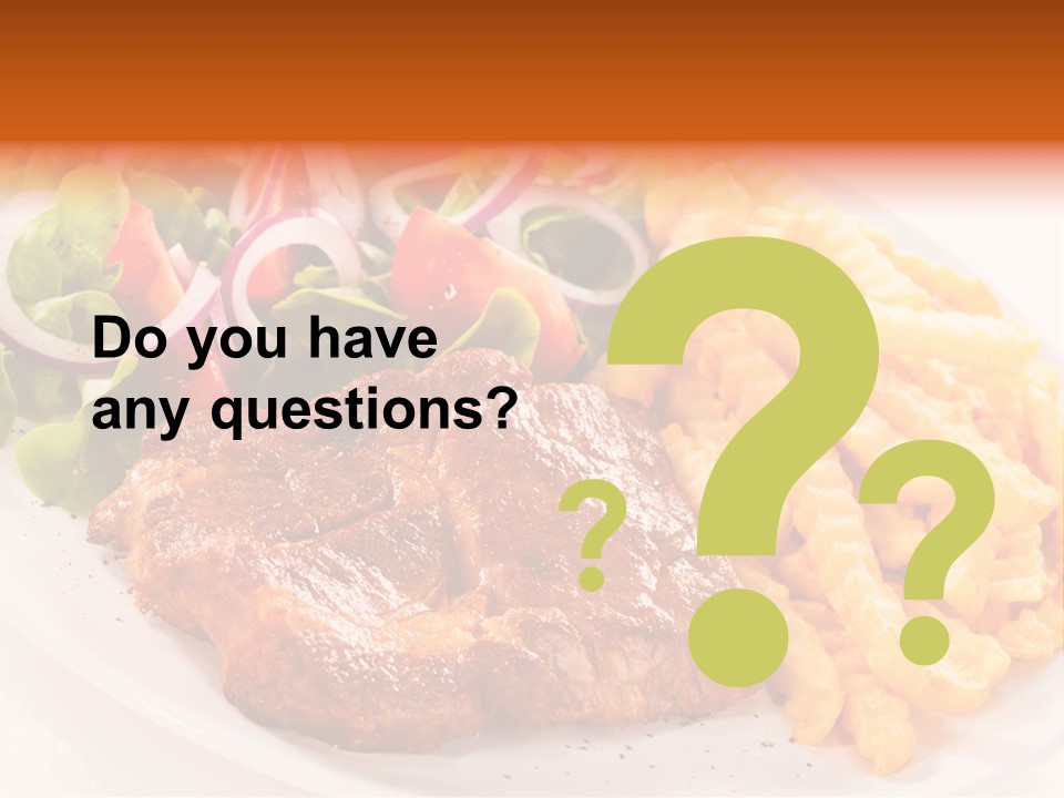 Portion Diet Barbecue PowerPoint Template