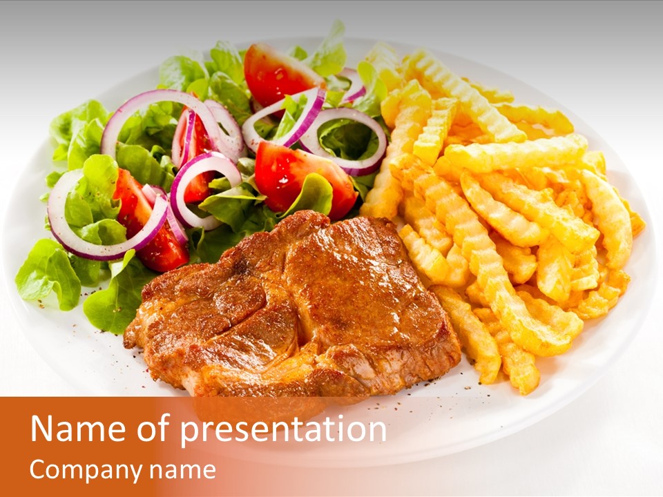 Dining Fillet Snack PowerPoint Template