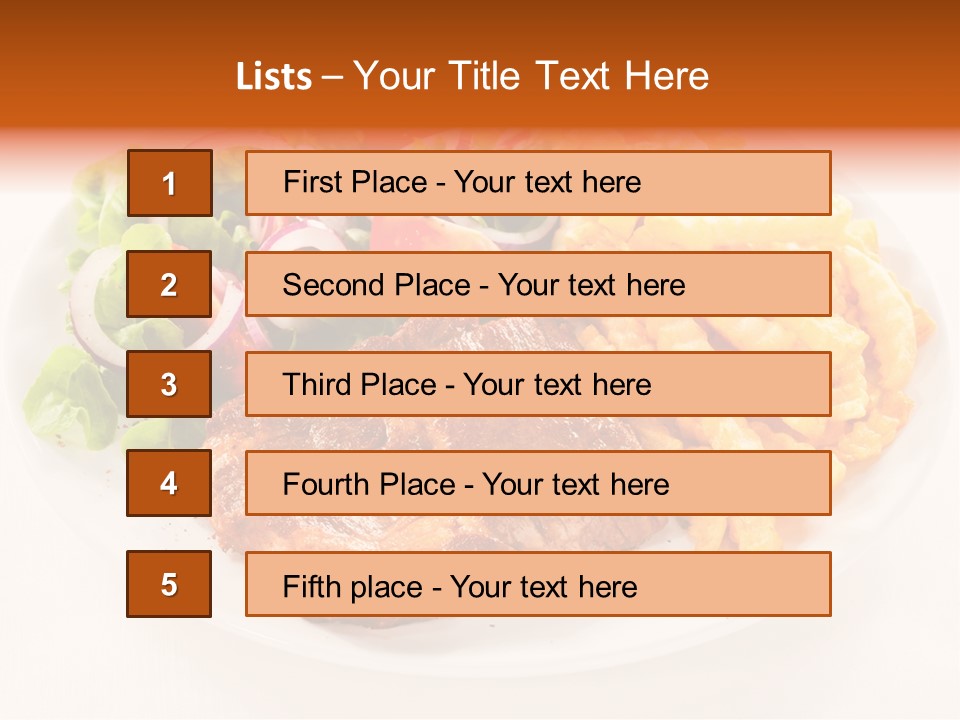 Dining Fillet Snack PowerPoint Template
