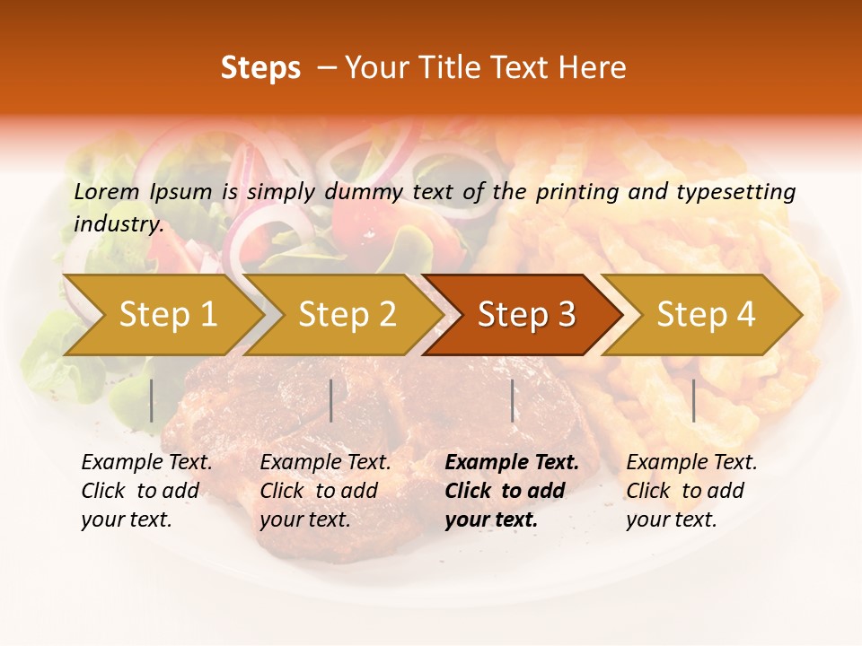 Dining Fillet Snack PowerPoint Template