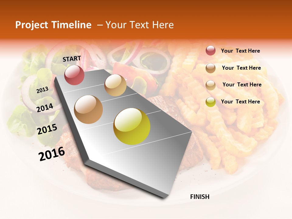 Dining Fillet Snack PowerPoint Template