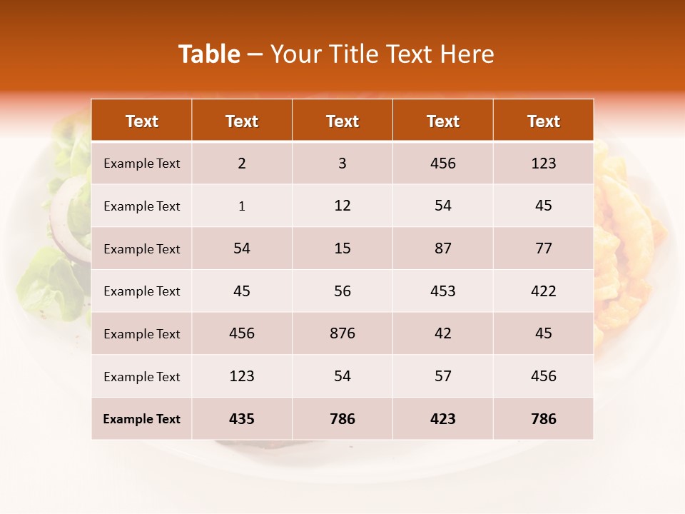 Dining Fillet Snack PowerPoint Template
