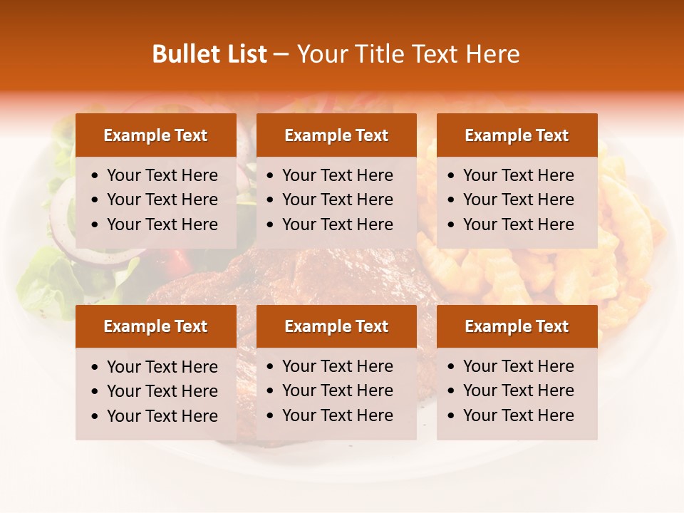 Dining Fillet Snack PowerPoint Template