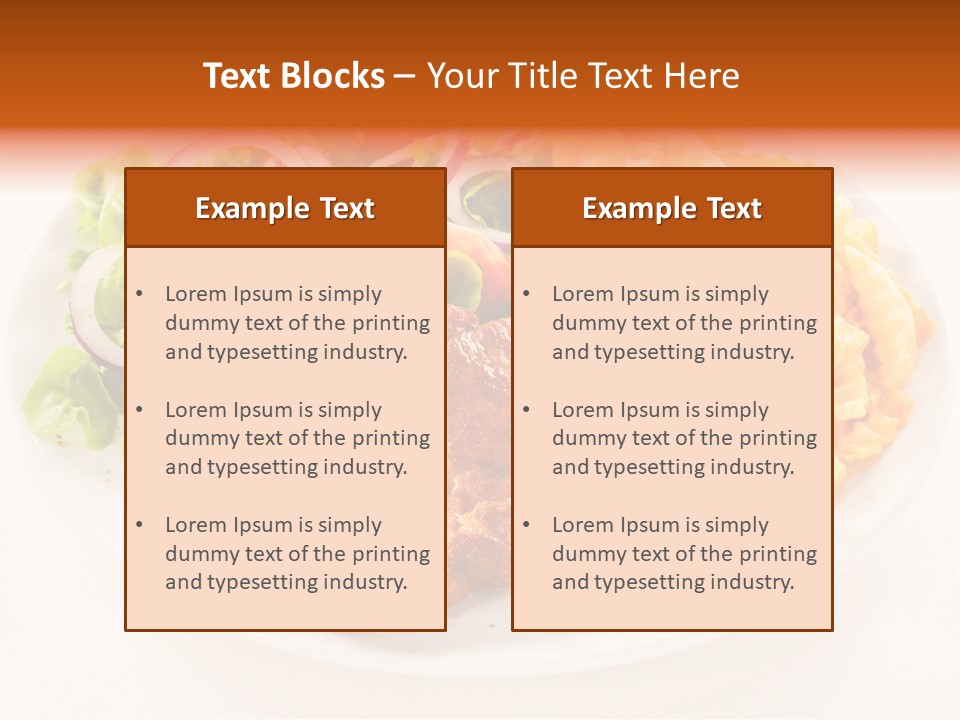 Dining Fillet Snack PowerPoint Template
