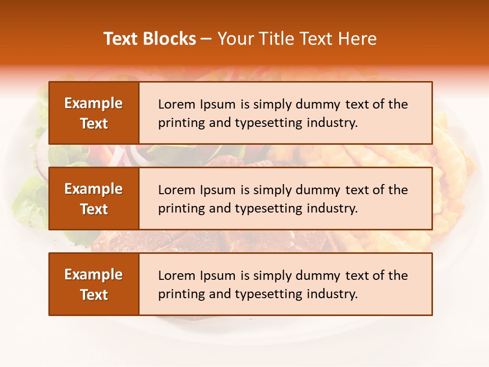 Dining Fillet Snack PowerPoint Template