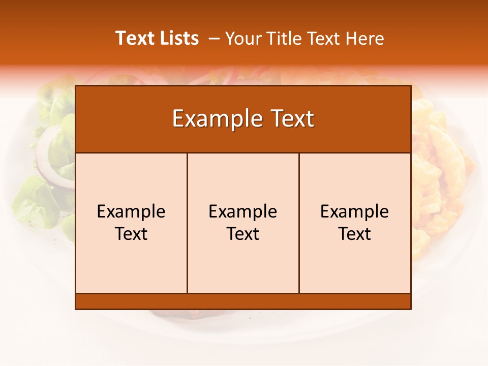 Dining Fillet Snack PowerPoint Template