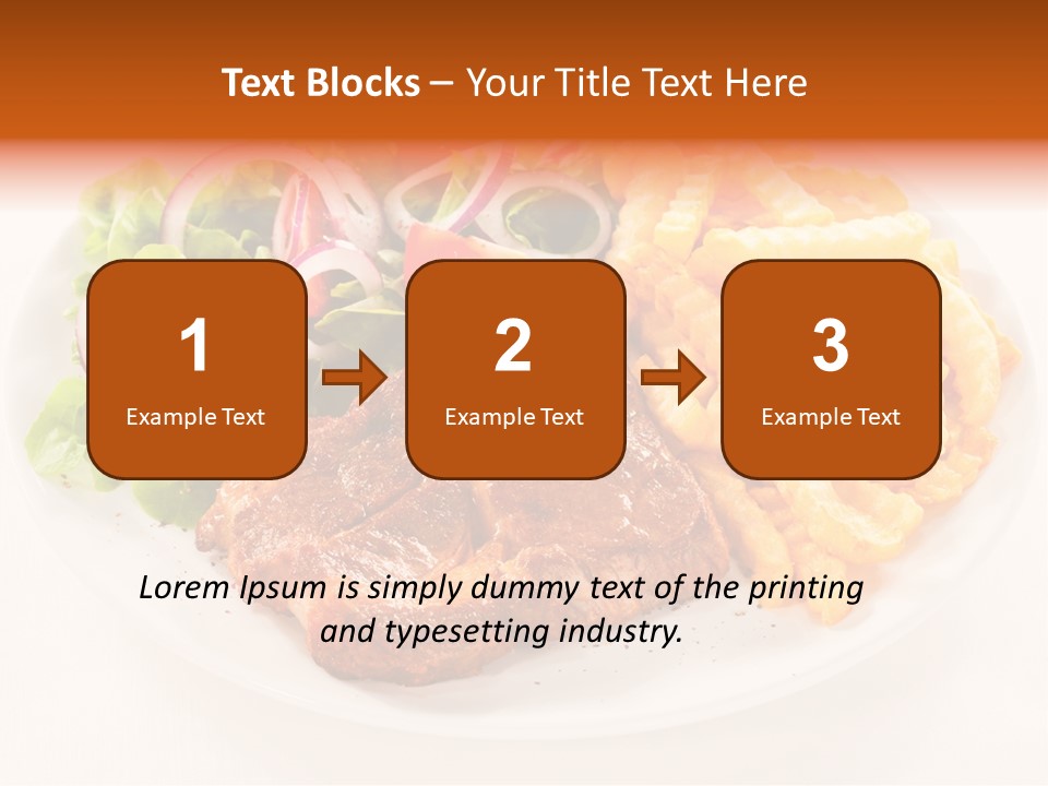 Dining Fillet Snack PowerPoint Template