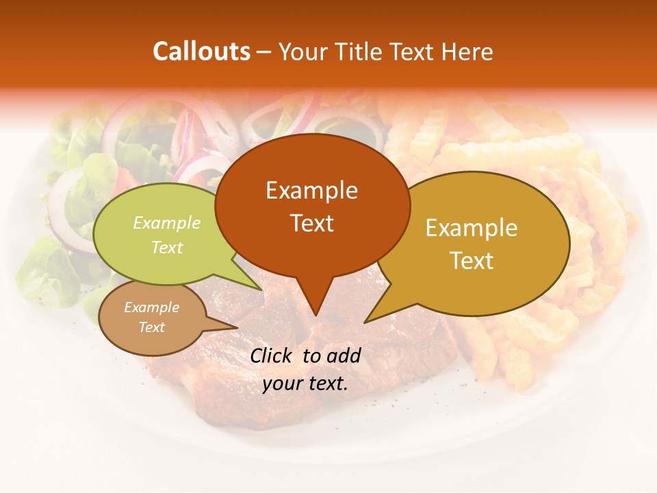 Dining Fillet Snack PowerPoint Template