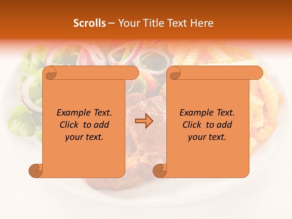 Dining Fillet Snack PowerPoint Template