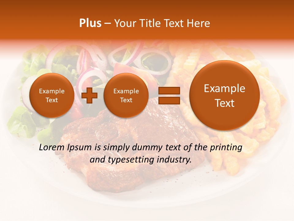 Dining Fillet Snack PowerPoint Template