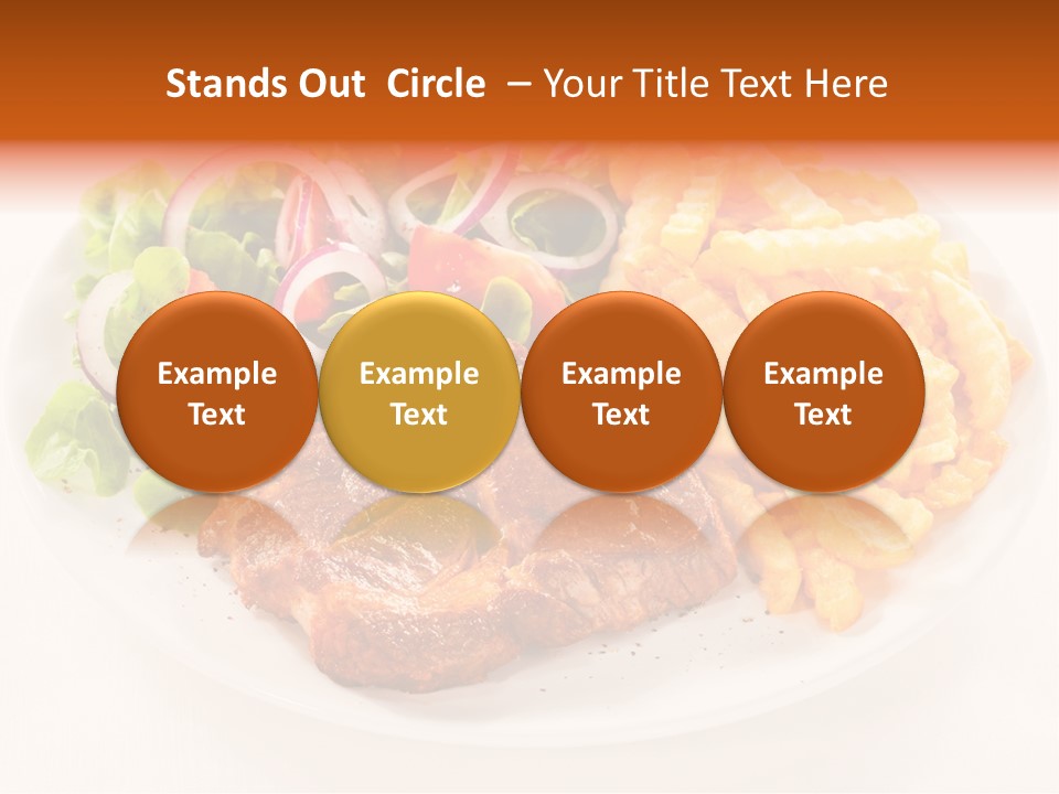 Dining Fillet Snack PowerPoint Template