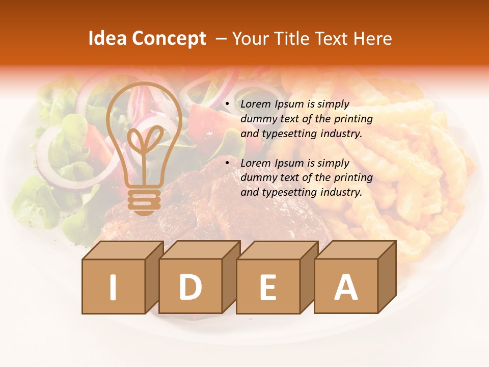 Dining Fillet Snack PowerPoint Template
