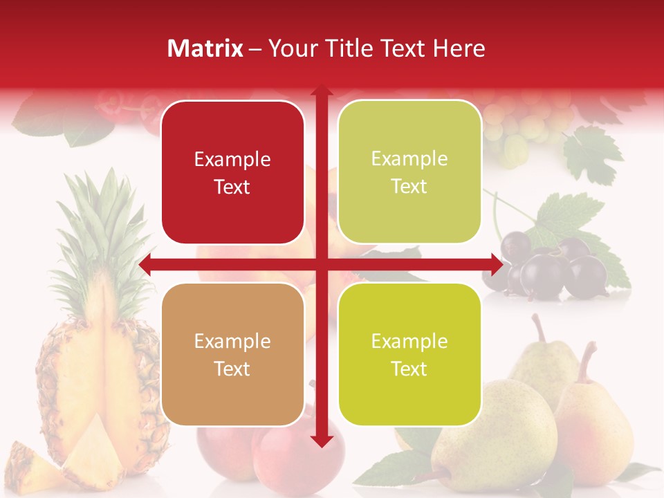 Peach Juicy Isolated PowerPoint Template