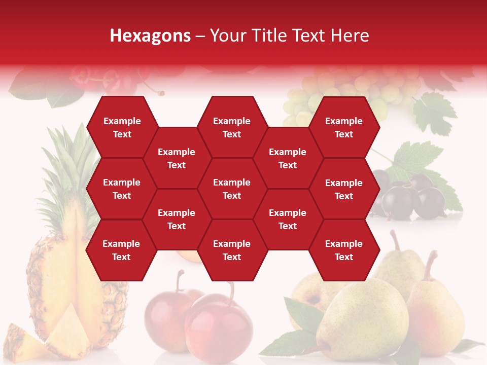 Peach Juicy Isolated PowerPoint Template