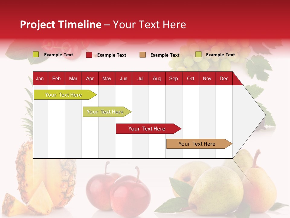 Peach Juicy Isolated PowerPoint Template