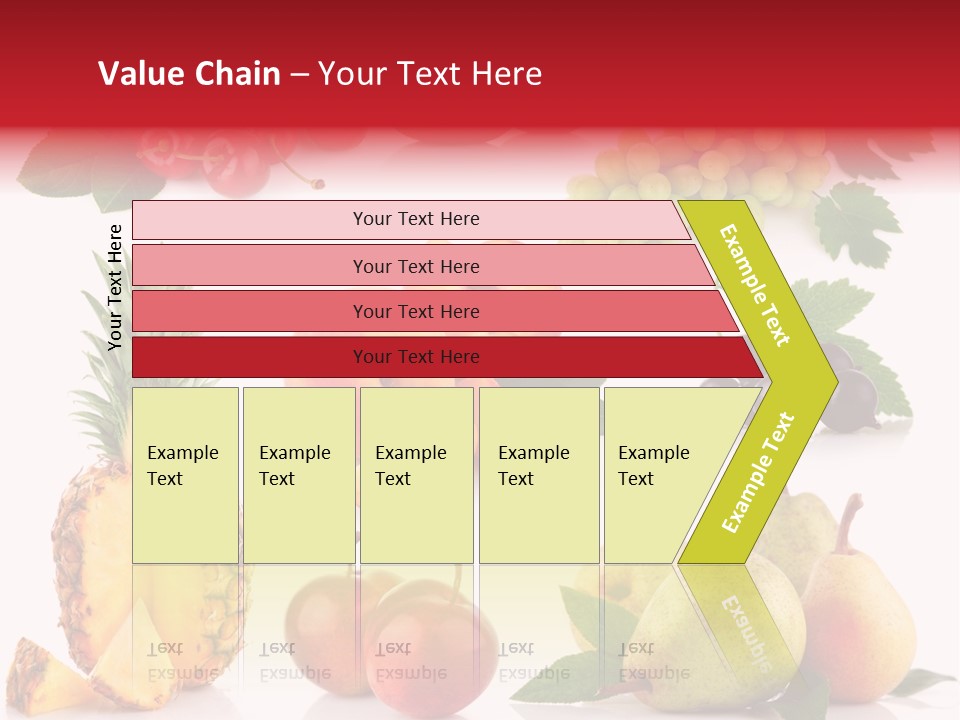 Peach Juicy Isolated PowerPoint Template