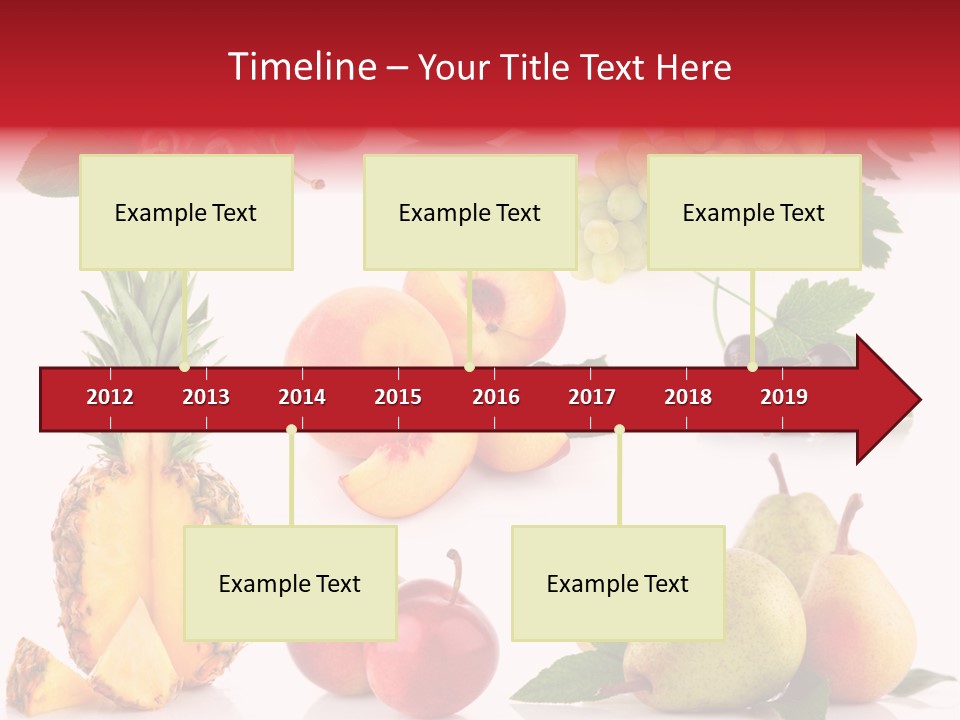 Peach Juicy Isolated PowerPoint Template