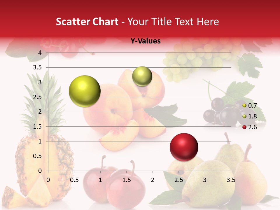 Peach Juicy Isolated PowerPoint Template