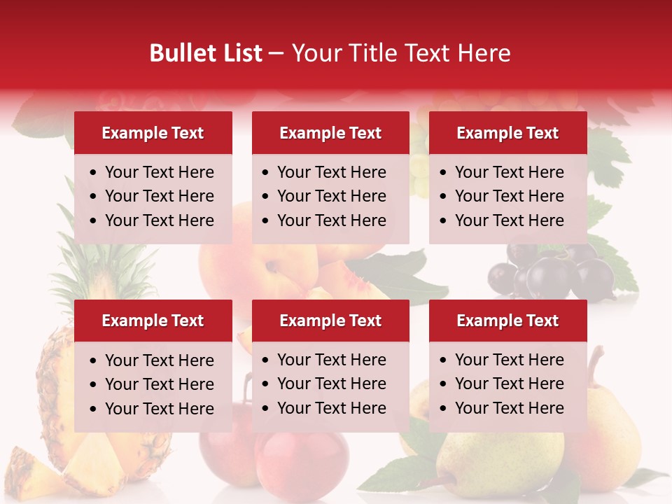 Peach Juicy Isolated PowerPoint Template