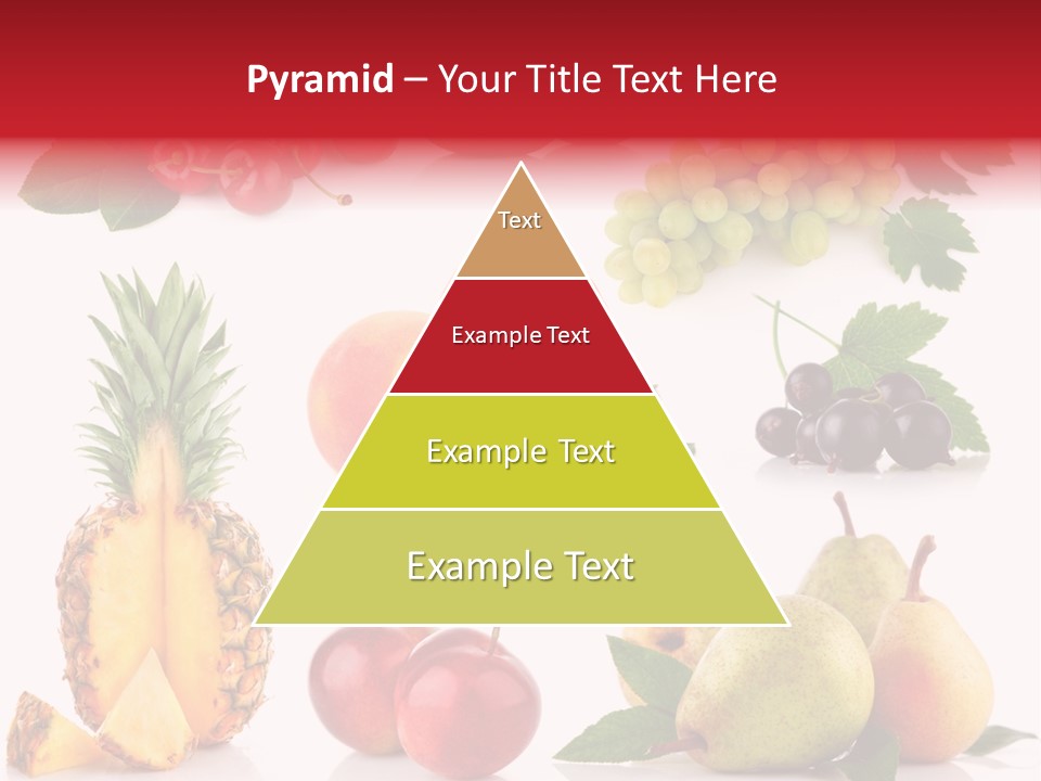 Peach Juicy Isolated PowerPoint Template