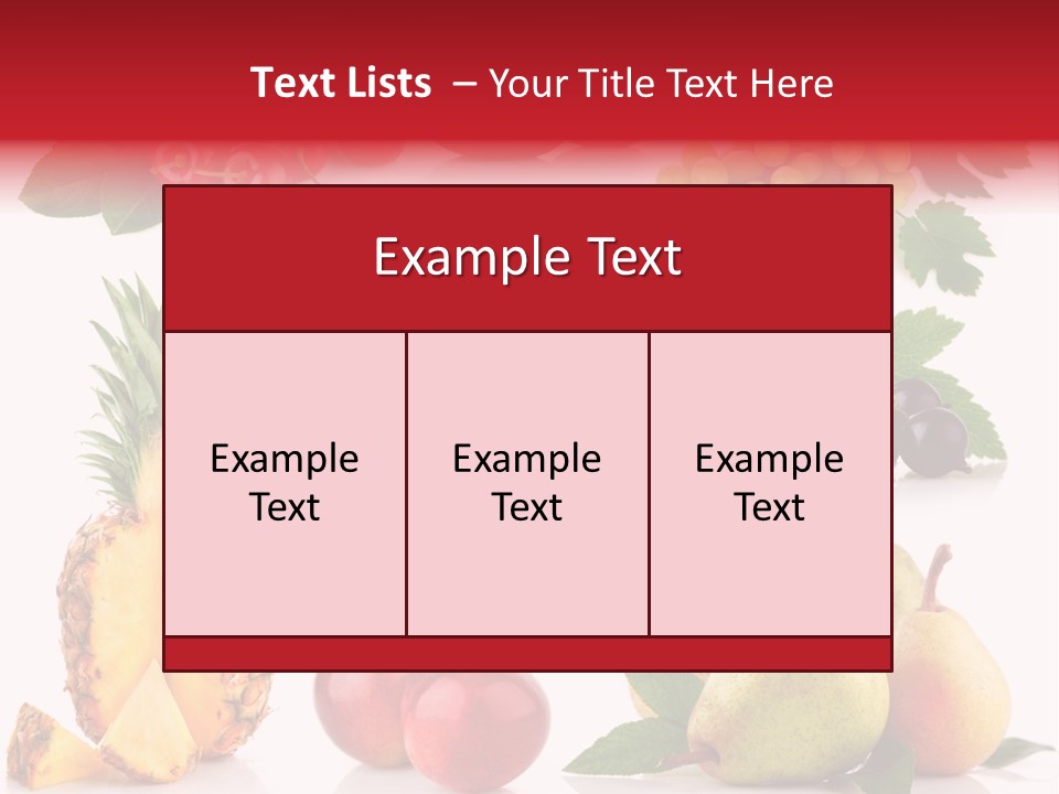 Peach Juicy Isolated PowerPoint Template