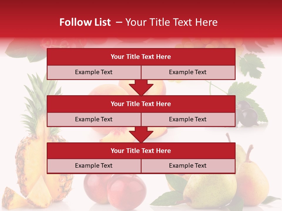Peach Juicy Isolated PowerPoint Template