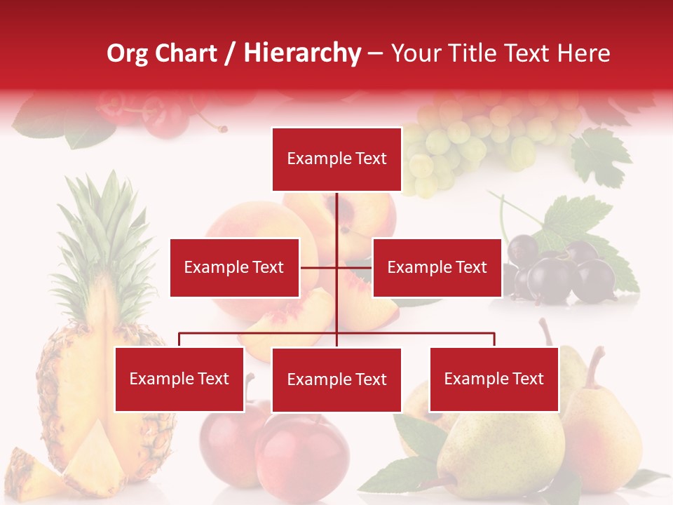 Peach Juicy Isolated PowerPoint Template