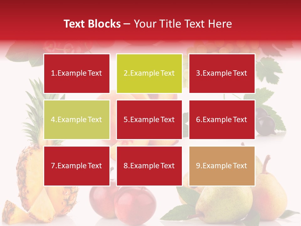 Peach Juicy Isolated PowerPoint Template